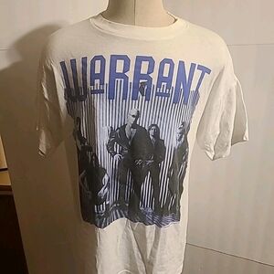 VINTAGE 1992 WARRANT DOG EAT DOG XL SHIRT GLAM HAIR METAL BROCKUM RATT POISON